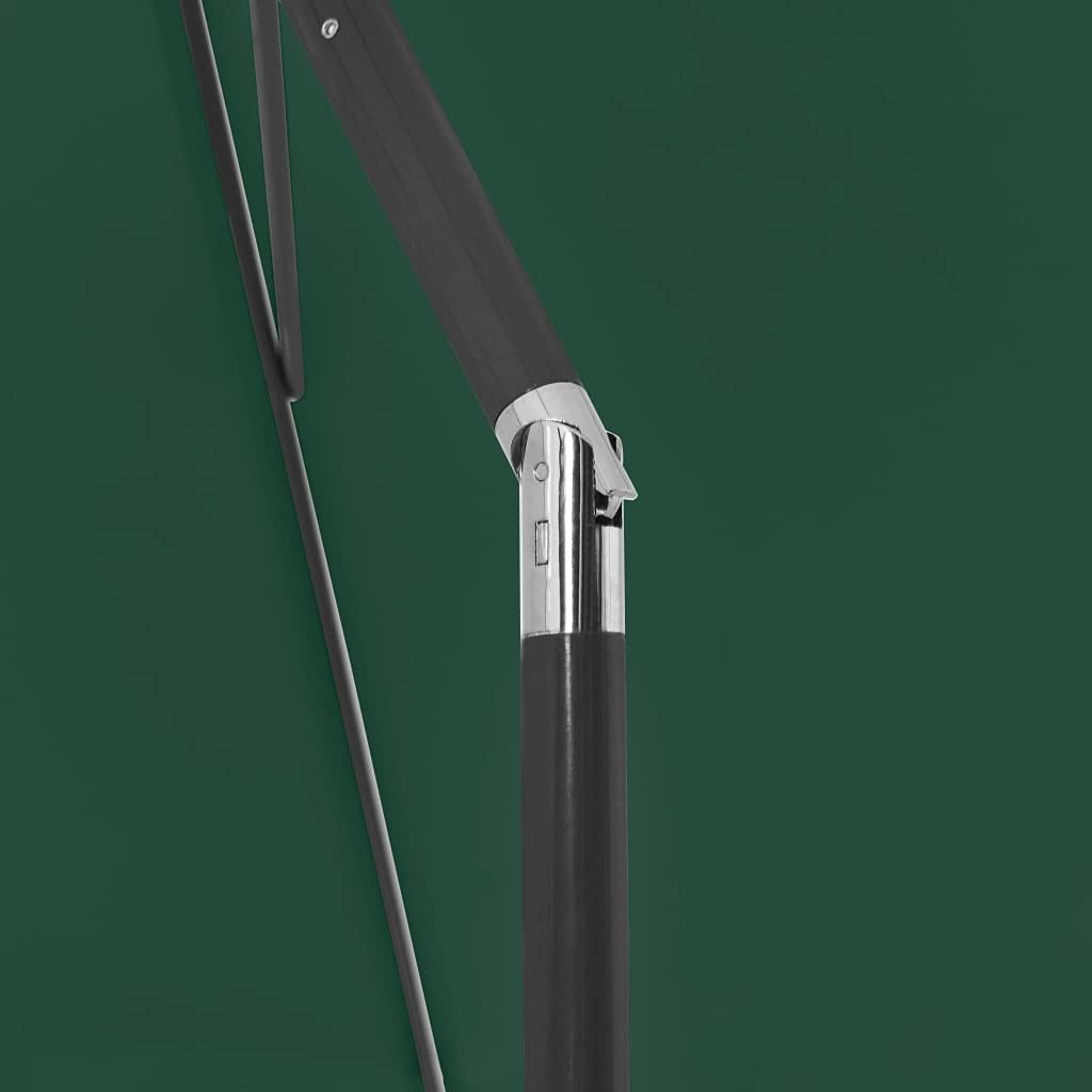 Parasol plażowy, zielony, 180 x 120 cm, odporny na promieniowanie UV parasol poliestrowy z mechanizmem przechylającym, idealny na taras, do ogrodu i na zewnątrz