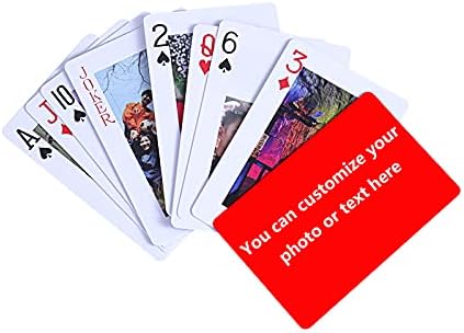 NGTSFLY Standard Playing Cards-Custom Playing Cards-Personalized Photo Playing Cards-for Blackjack-Card Games-Playing Cards for Kids-Playing Cards Gift (Medium)