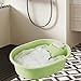 Ioensy Washboard Basin Laundry Basin with Soap Holder Tool Wash Tub Scrubbing Board for Dormitory Home Laundry Hand Wash Bathroom, Green