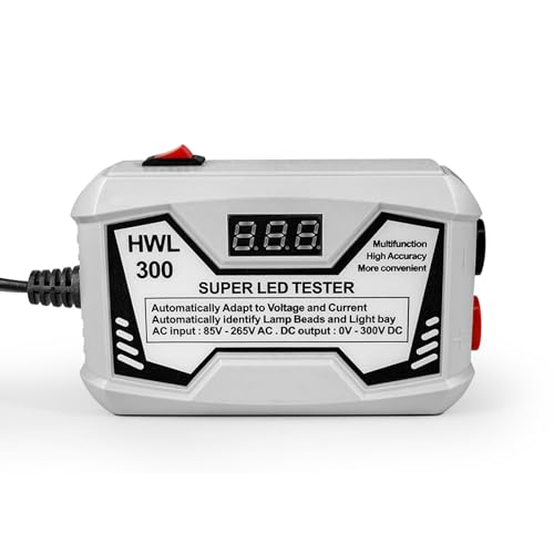 Super LED Tester 18W 0-300V Output Adaptive Voltage Bead Strip TV Backlight Repair Inspection Testing LED Light Tester LED Backlight Tester Gray AC85V-265V for Detecting (4)