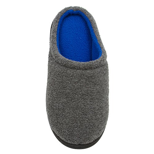 Skysole Boys Fleece Clog Slipper With Rugged Outsole Grey/Royal 11/12 Us Little Kid #TOP11