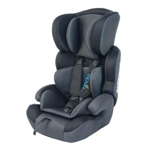 The Moon Brand Tolo Car Seat Baby Travel Gear for Kids (9m to 11yrs) ForwardFacing Child Booster Seat w/ Adjustable Headrest Group 123 Comfort Car Accessories Black