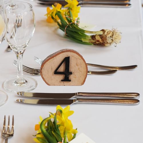 Numéros de table en bois 1 à 10 DOITOOL pour réception de mariage - 6