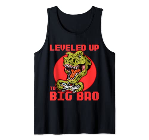Funny Leveled up to Big Bro Gamer Gaming Lovers Brother Canotta