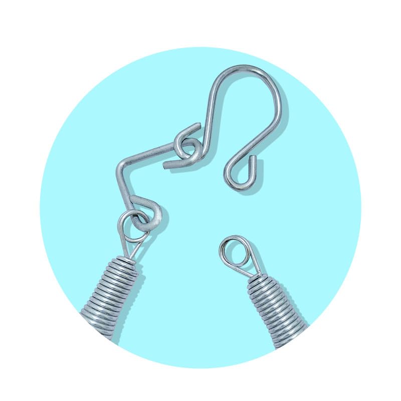 Image of Zivara Baby Cradle Spring | Jhula Spring | Capacity Up to 20 Kg | Stainless Steel | Suitable for Newborns (Infants) up to 4 Years | Silver (White) | Dimensions: 20 x 5 x 8.65 Centimeters