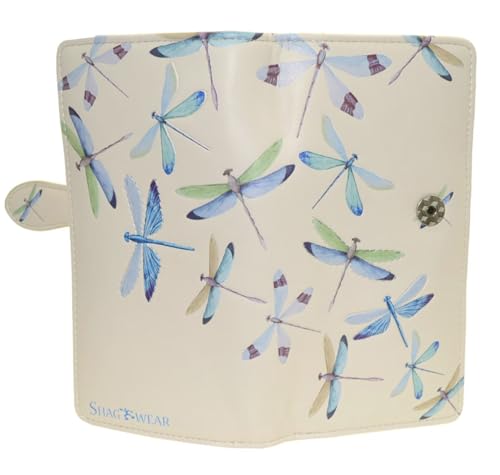 Shag Wear Dragonfly Large Wallet 7" Beige