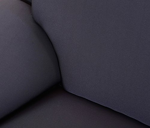 Cornasee Housse de canapé Extensible 3 Places avec accoudoirs,Revêtement de Canapé (Noir,3 Places) - Image 5