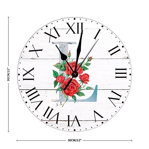 Horloge murale initiale E cadeau idéal pour salon et chambre - 3