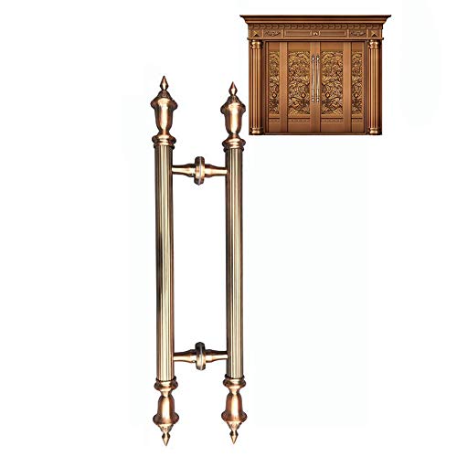 Preisvergleich Produktbild Aluminiumkopf-Schiebetürgriff, korrosionsbeständig, Türbeschläge, antiker Kupfergriff im europäischen Luxusstil, Hotel-Holztürgriff (3 Ausführungen)