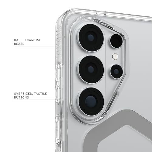 Image of Urban Armor Gear UAG Designed for Galaxy S26 Ultra 5G Case, Plyo - Compatible with Magnetic Charging Translucent Rugged Military Drop Tested Protective Cover - Ice /Silver