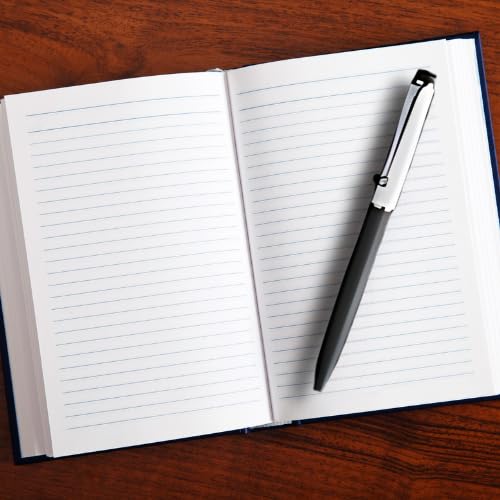 Image of 2 in 1 Personalized Diary & Pen Combo Gift Set | Custom Name Engraved Black Leather Notebook & Metal Pen | Best Gift for Office & Personal Use (Black)