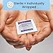 HCS Large Alcohol Prep Pads - 70% Isopropyl Alcohol Wipes, Individually Wrapped - 2 ply, Textured, Sterile Skin Prep Swabs (400/Box)