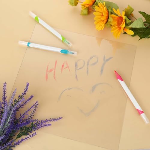 Image of 5 Pcs Polycarbonate Sheets, 12x12x0.02inch Clear Plastic Sheet Shatter Resistant Cuttable Polycarbonate Panels Hard Plastic Sheets for DIY Crafts Picture Poster Frames Invitations Displays