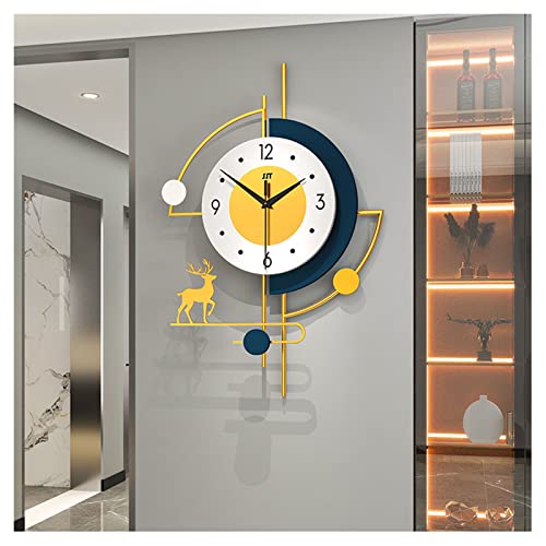 Grandes horloges murales en métal minimaliste pour maison contemporaine