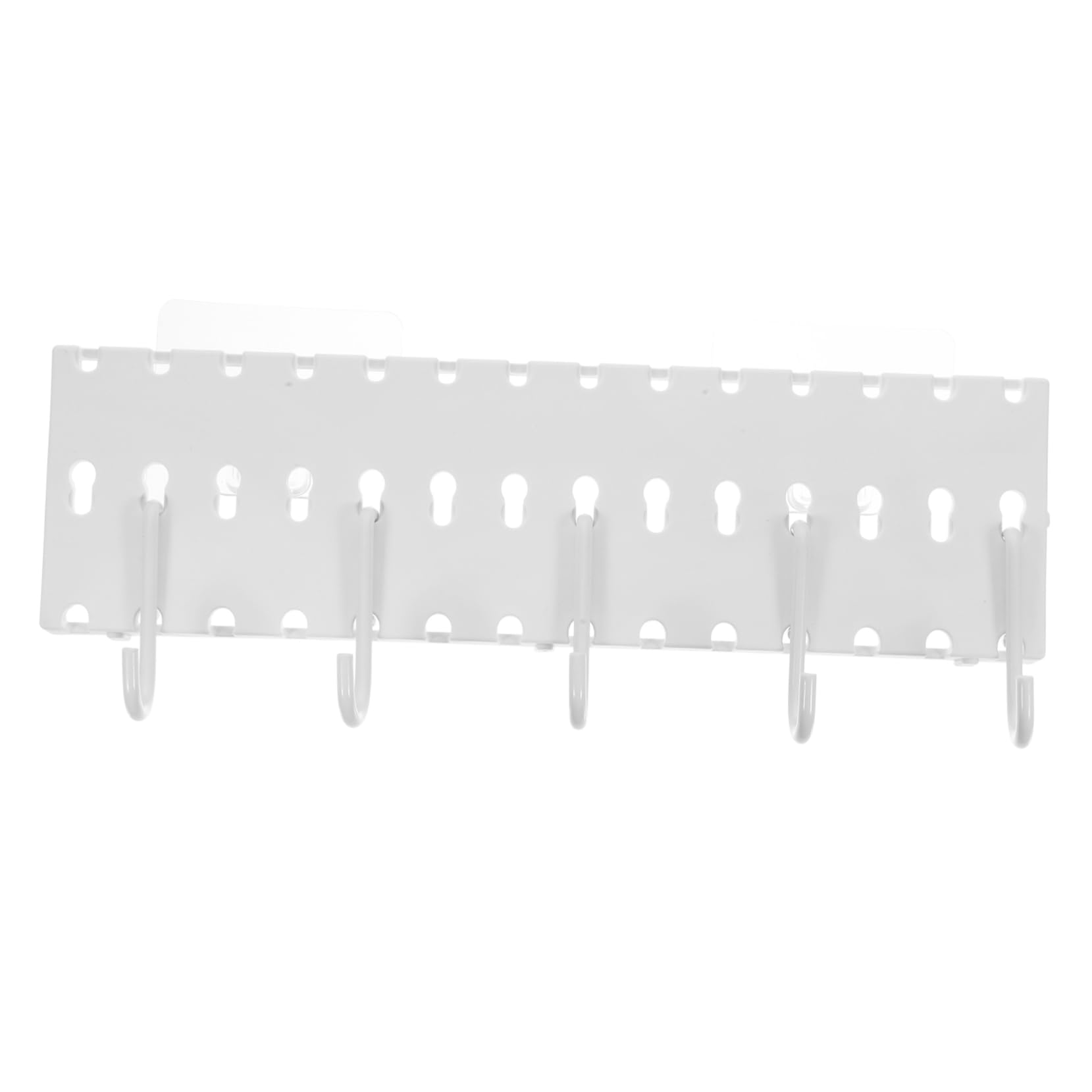 BRIGHTFUFU Space-Saving Wall Mount Shelf Pegboard Storage Rack Bedroom Kitchen Bathroom 1 Set of Hooks