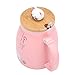Atyhao Tazze da caffè 420ML Tazza in Ceramica per Gatti Adorabili con Cucchiaio e Coperchio Tazza da caffè per Acqua e Latte per Bambini Regali per Gli Amanti dell'ufficio(#1)