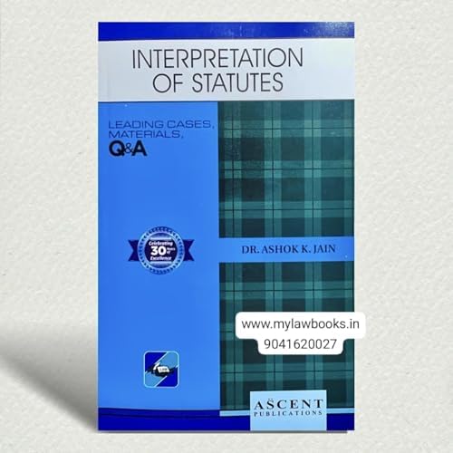 Buy Ascent Publications Interpretation of Statutes Book with Leading ...