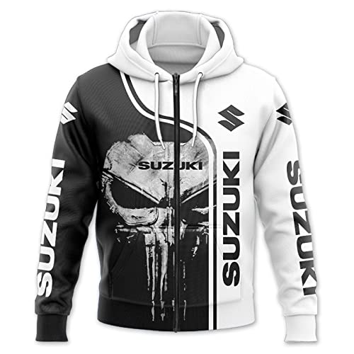 SPONYBORTY Hoodies Vestes T-Shirt Pantalons Shorts Cardigan Mince 3D Su-ZUki Impression Pull HommesFemmes Casual Polyester Sweat Robe / A1 / XL