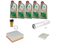 AOQ - KIT TAGLIANDO 4 FILTRI COMPATIBILE CON BMW SERIE 3 (F30), (F31), SERIE 1 (F20) (F21) CON 5 LITRI LUBRIFICANTE EDGE PROFESSIONAL 5W30