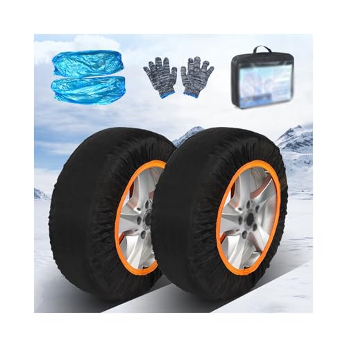 HUFIREHU Snow Socks For Tires, Winter Tire Chains, Polyester Fiber