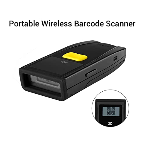Lecteur de code à barre portable Bluetooth pour téléphones mobiles et PC