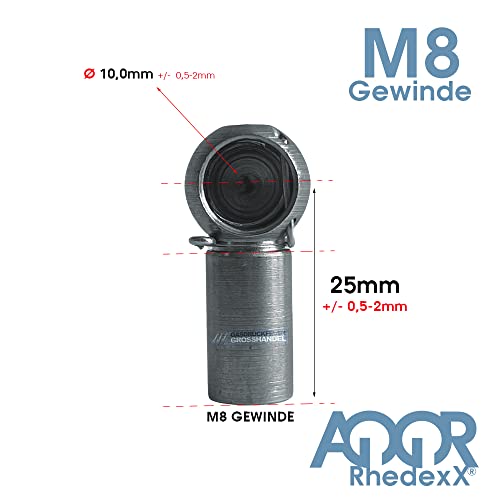 Ressort à gaz 700 mm haute performance 650 N avec rotule M8 intégrée