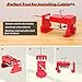 Cabinet Clamps, Cabinet Installation Cabinetry Clamps Face Frame Clamps Tools with Two Side Screws and Alignment Plate, 2 Pack, Red