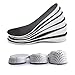 Une Paire Respirant Mémoire Mousse Hauteur Hausse Semelle Invisible Augmenté Talon Levage Inserts Chaussures Lève-Chaussures Semelles Ascenseur pour Hommes Femmes (3.3cm)