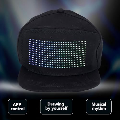Casquette de baseball à LED avec Bluetooth écran message réglable #911 - 2