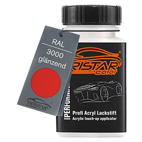 TRISTARcolor RAL 3000 Feuerrot glänzend Lackstift 50 ml schnelltrocknend