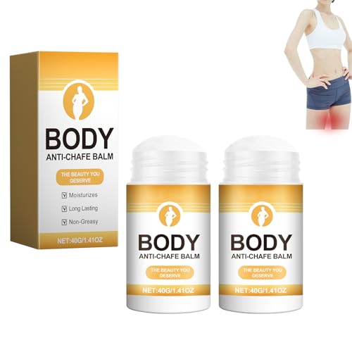 HASAIKA® Bálsamo Antirozaduras, Crema Antirozaduras Antifriccion, Sensibles o Zonas Delicadas para Prevenir Rozaduras y Rozaduras por Ejercicio al Aire Libre 40 g (2 uds.)