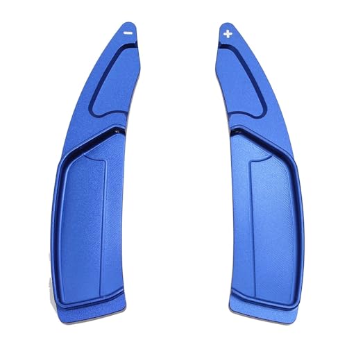 プジョー 508 5008 308 3008 208 2008 GT SW 車用ステアリングホイールシフトパドルギアパドル DSG エクステンダーステッカーアクセサリーに対応(Blue)