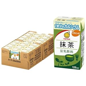 【栄養機能食品】マルサン 豆乳飲料 抹茶 1食分のカルシウム 125ml×24本 1,226円（51.1円/本）！プライム会員は送料無料！