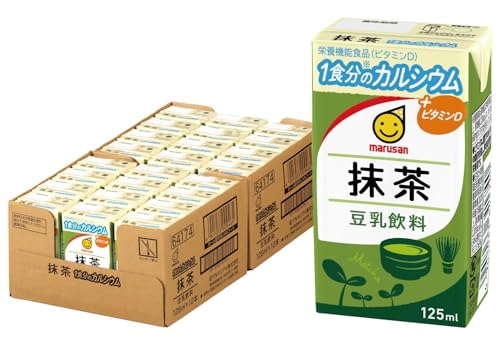 マルサン 豆乳飲料 抹茶 1食分のカルシウム 125ml×24本