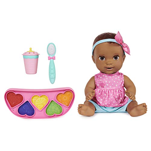 Mealtime Magic Maya, Interactive Feeding Baby Doll, Recognizes Over 50 Foods with Lifelike Reactions and Over 70 Sounds Mealtime Magic Maya, Interactive Feeding Baby Doll, Recognizes Over 50 Foods with Lifelike Reactions and Over 70 Sounds