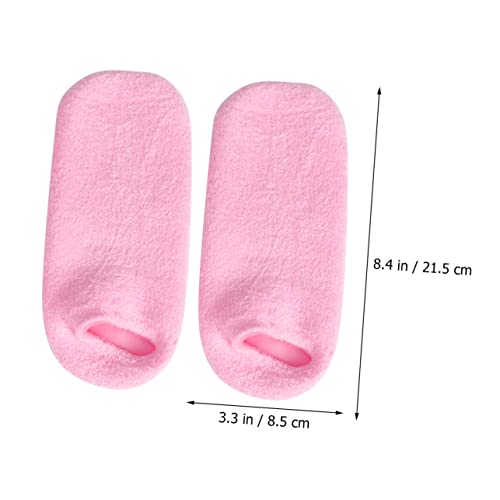minkissy 1 Pair Moisturizing Socks Moisturizing Heel Socks Skin Softening Socks Foot Beauty Socks Footcare Treatment Socks Anti-Crack Socks Gel Socks Ankle Socks Chunky Heel Socks - Image 5