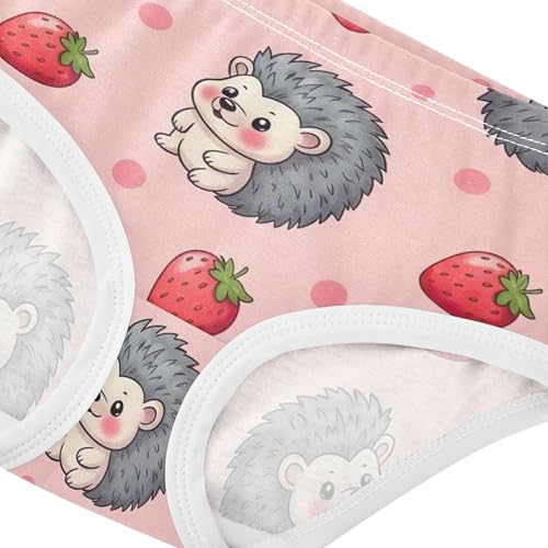 Cotton Girls Underwear Toddlers Cute Cartoon Grey Hedgehogs Pink Panties for Girl Aesthetic Kids Undies Briefs 2t4