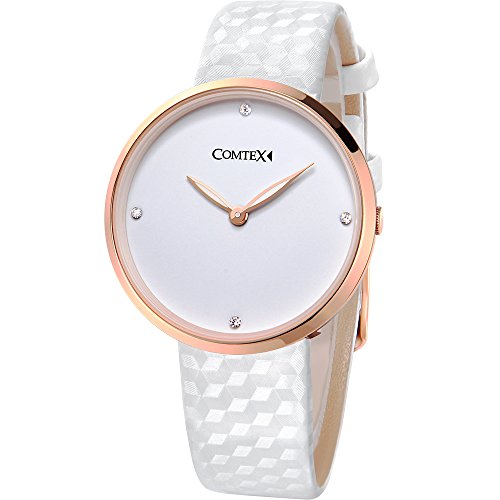 Preisvergleich Produktbild Comtex Damen Uhr Analog Quarz mit Leder Armband FYL150070-1WR