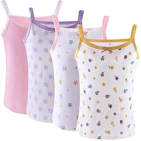 Yintry Filles Imprimé sous-Vêtements Coton Camisole/Débardeurs Cover