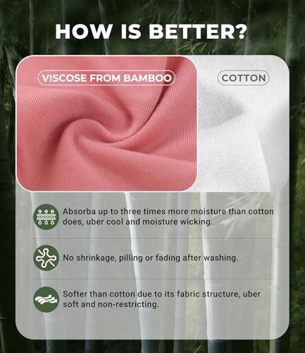 Image of BAMBOO COOL Womens Underwear Bikini Underpants Hipster Ladies Panties Soft Stretch Breathable Panties for Women, 5-Pack
