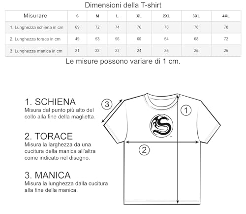 Spiral Death Embers Uomo T-Shirt Nero L 100% Cotone Regular - 5