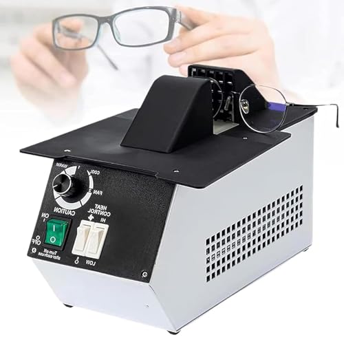 Optical Eyeglass Lens Frame Heater, 1500W Eyeglasses Frame Heater, 80?-130? Temperature Adjustable, Hot and Cold Air Switching, Ceramic Heating, for Optical Shop, Non-metal Spectacle Frames/Resin