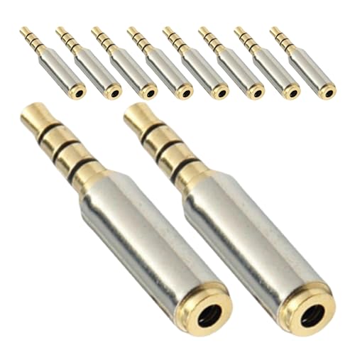 PAMINGONO 10�I�X���� ���X �C���z���W���b�N�ϊ��A�_�v�^ �y�ʌg�їp�X�e���I�I�[�f�B�I�P�[�u���R�l�N�^ �N���A�`���Ή� �}�C�N�X�s