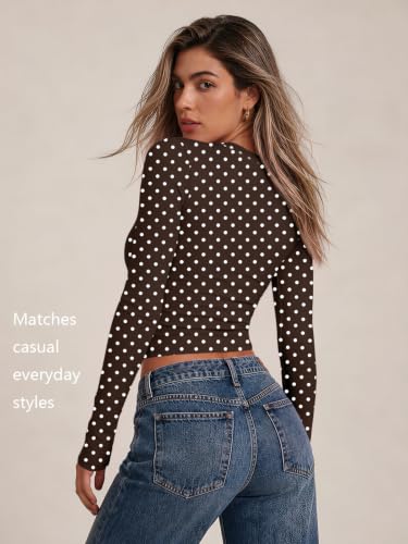 Image of Trendy Queen Womens Long Sleeve T Shirts Fall Fashion Basic Y2K Tops 2026