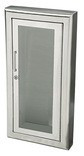 JL Industries 1033G10 Cosmopolitan Series Surface Mounted Fire Extinguisher Stainless Steel Cabinet
