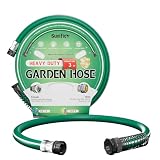 Sunifier Short Garden Hose 3 ft 6ft 8 ft 10 ft – Hybird Leader Water Hose - Small Garden Hose Extension, Flexible Hose Extender for Lawn Watering, Car Washing - Burst 500 Psi (Green, 3 FT)