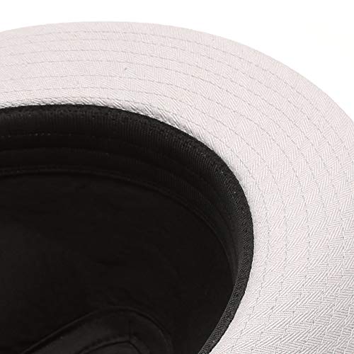 Image of Classic Trilby Short Brim 100% Cotton Twill Fedora Hat with Band
