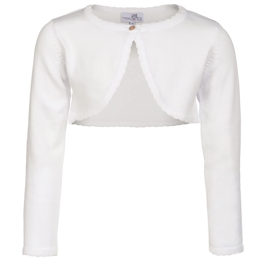 Happy Girls Mädchen Girl's Basic Bolero Strickjacke (1er Pack)