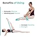 Stretch Bands for Dance and Ballet with Gift Box – Resistance Bands Set for Dancers, Ballerinas, Gymnasts and Cheers – Improve Flexibility, Strength and Split, Teal