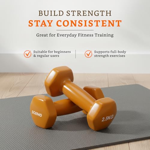 Image of Amazon Brand - Solimo Vinyl Dumbbell